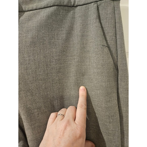 J.Crew Kate Straight-Leg Pant – Four-Season Stretch Heathered Smoke Gray Size 12 - Picture 3 of 8